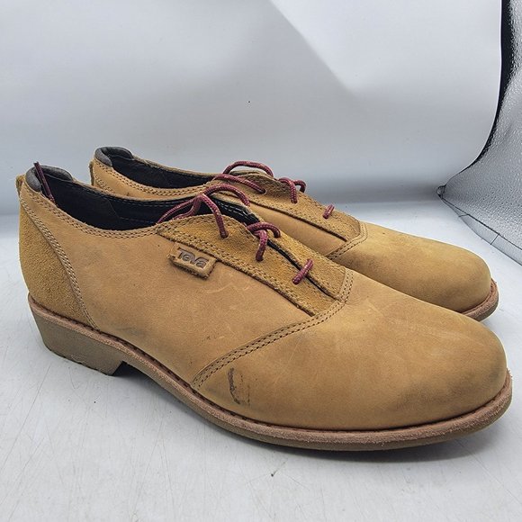 Teva De La Vina Dos Womens 8 Brown Oxfords Shoes Casual Walking Work 1019810 - Picture 1 of 12